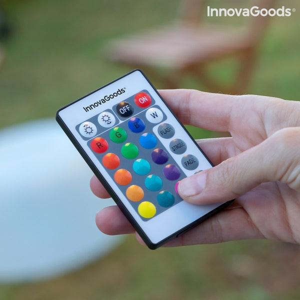 Ilmatäytteinen istuin monivärisellä led-valolla, soveltuu myös uima-altaaseen!