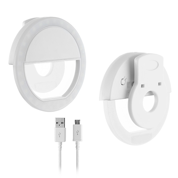 Ladattava selfie-rengasvalo