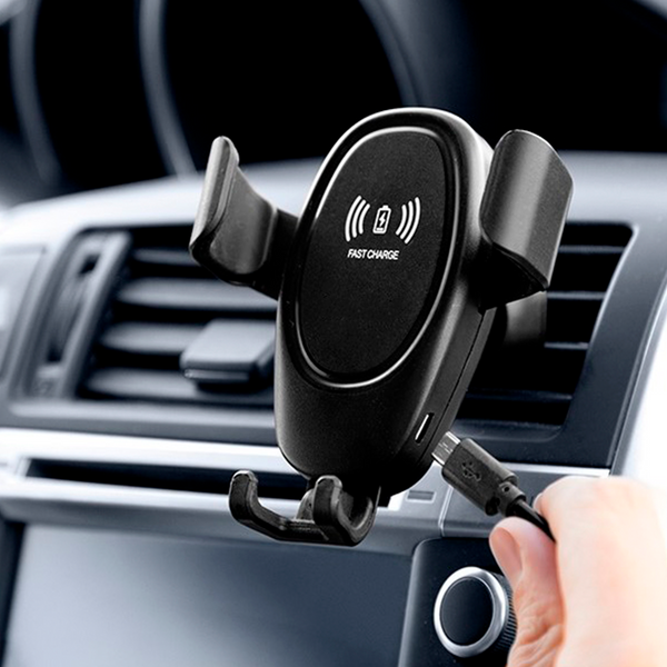 Matkapuhelinteline autoon langattomalla laturilla